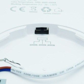 Idea led ID-4601-00 - Stropné LED svietidlo DENVER 24W, 3000/4000/6000K, 2570lm, IP20, Ø290, biela