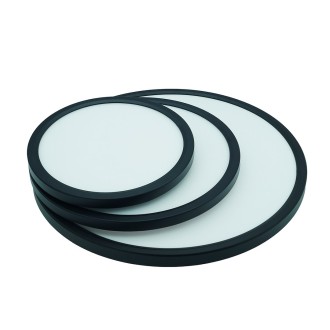 Idea led ID-4601-01 - Stropné LED svietidlo DENVER 24W, 3000/4000/6000K, 2570lm, IP20, Ø290, čierna