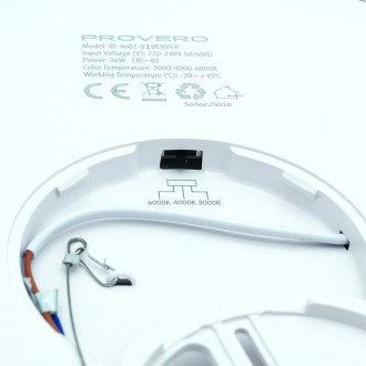 Idea led ID-4602-01 - Stropné LED svietidlo DENVER 36W, 3000/4000/6000K, 3960lm, IP20, Ø390, čierna