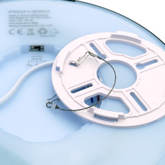 Idea led ID-4620-01 - Stropné LED svietidlo DENVER 24W, 4000K, 2570lm, IP20, Ø290, čierna + senzor
