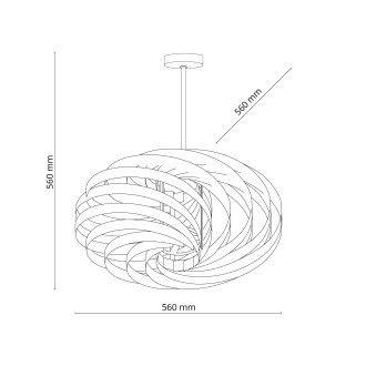 TK Lighting 6136 - Dizajnový luster MONTOYA WHITE 4xE27, Ø560, biela