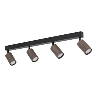 TK Lighting 16149 - Bodové svietidlo TUNE BROWN 4xGU10, čierna/hnedá