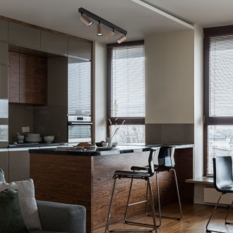 TK Lighting 16149 - Bodové svietidlo TUNE BROWN 4xGU10, čierna/hnedá