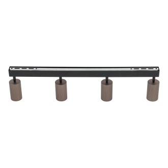 TK Lighting 16149 - Bodové svietidlo TUNE BROWN 4xGU10, čierna/hnedá
