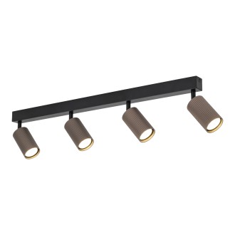 TK Lighting 16149 - Bodové svietidlo TUNE BROWN 4xGU10, čierna/hnedá