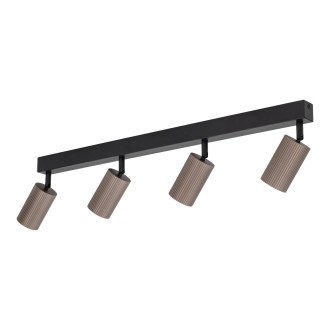 TK Lighting 16149 - Bodové svietidlo TUNE BROWN 4xGU10, čierna/hnedá