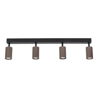 TK Lighting 16149 - Bodové svietidlo TUNE BROWN 4xGU10, čierna/hnedá