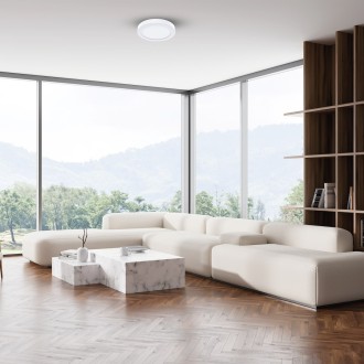 Stropné LED svietidlo Evora White Round 6W, 3000/4000/6000K, 420lm, Ø140, biela