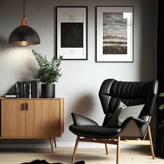 TK Lighting 3254 - Drevený luster Oslo black dark 1xE27, Ø335mm, čierna/drevo