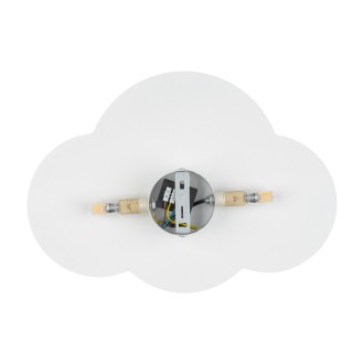 TK Lighting 4964 - Detské nástenné svietidlo Cloud 2xG9, biela