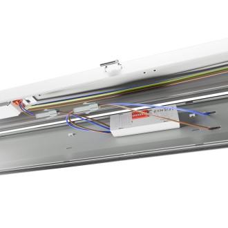 Spectrum SLI028251CW_PW – Prachotesné svietidlo LIMEA GIGANT PRO HERMETIC 1200 mm 20/26/33/40W, 6000K, 6200 lm, IP66, sivá/biela