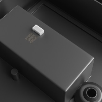 Spectrum SLI003052CCT_PW - Vonkajšie nástenné LED svietidlo VERTO BLOCK 20W, 2700/4000/6000K, 2400lm, IP65, čierna