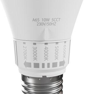 Spectrum WOJ+14715 - LED žiarovka GLS E27, 230V, 10W, 5CCT, 2700/3000/4000/5000/6500K, 1100lm, 270°