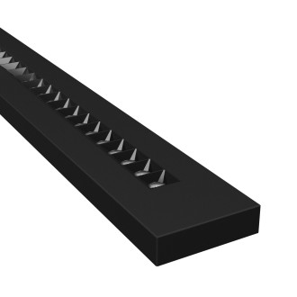 Spectrum WLD+20010 - Lineárne LED svietidlo WLD PLANK 20/30/40W, 2700/4000/6000K, 4350lm, RA90, 40°, UGR<13, čierna