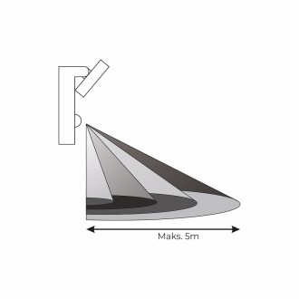 Idea led ID-8026 – Nástenné vonkajšie LED svietidlo Velorion 40W, 4000K, 5040 lm, IP65, čierna + PIR senzor