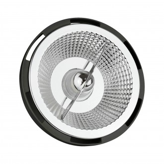 SPECTRUM WOJ+14567 - LED žiarovka GU10 AR111 230V SMD 10W, 4000K, 20°, 850lm, čierna