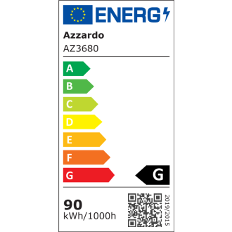 Azzardo AZ3680 - Stropné LED svietidlo Monza II R 90W, 4000K, 7520lm, Ø600, čierna