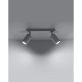Sollux SL.0088 - Stropné bodové svietidlo RING 2 biele 2xGU10