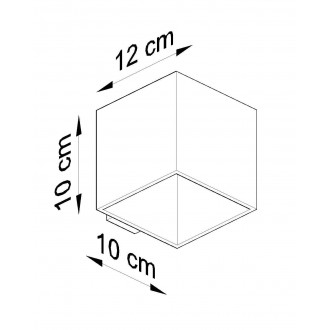 Sollux SL.0487 - Nástenné svietidlo QUAD betónové 1xG9