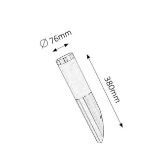 Rabalux 8261 - Vonkajšie nástenné svietidlo Inox torch 1xE27, IP44, saténový chróm/biela