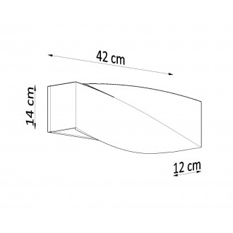 Sollux SL.0644 - Nástenné svietidlo SIGMA betónové 1xE27