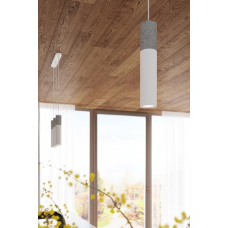 Sollux SL.0648 - Luster BORGIO 2 betón/biela 2xGU10