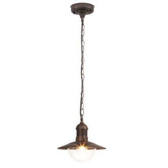 Rabalux 8737 - Vonkajšie závesné svietidlo Oslo 1xE27, IP44, Ø240, zlatá antika
