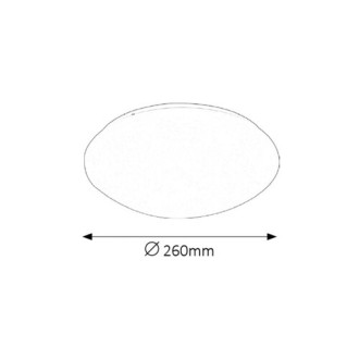 Rabalux 3434 - Stropné LED svietidlo Lucas 12W, 4000K, 780lm, Ø260, biela