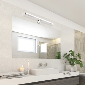 Rabalux 2115 - Kúpeľňové zrkadlové LED svietidlo Levon 12W, 4000K, 840lm, IP44, 600mm, chróm