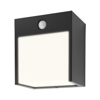 Rabalux 7478 - Vonkajšie nástenné LED svietidlo Balimo 12W, 4000K, 560lm, IP44, čierna/biela + senzor