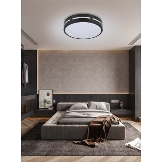Immax neo 07152-B30 - Stropné LED svietidlo Perfecto 24W, 2700-6500K, 1500lm, Ø300, čierna + diaľkové ovládanie