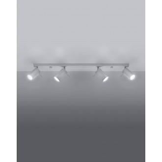 Sollux SL.0331 - Stropné bodové svietidlo Ring 4L 4xGU10, biela