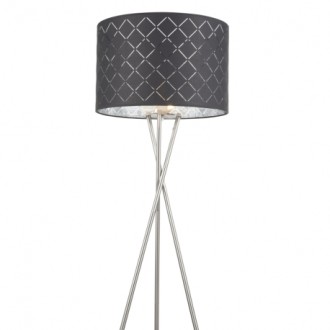 Globo 15228S1 - Stojacia lampa Kidal 1xE27, Ø620/450, matný nikel/strieborná