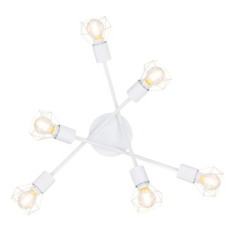 Globo 54802W-6 - Stropné bodové svietidlo Xara I 6xE14, Ø630, biela