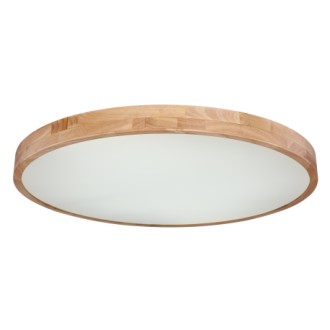 Globo 41745-60 - Stropné drevené LED svietidlo Rainer 60W, 3500lm, 3000-6000K, Ø800, prírodné
