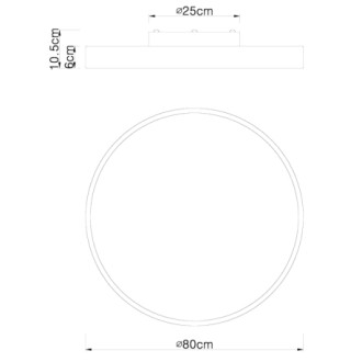 Globo 41745-60 - Stropné drevené LED svietidlo Rainer 60W, 3500lm, 3000-6000K, Ø800, prírodné