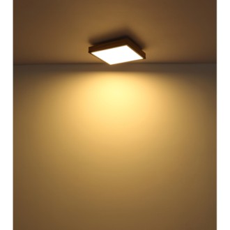 Globo 416080WD4 - Stropné LED svietidlo Doro 24W, 3000K, 1500lm, 800x200, grafit/opál/imitácia dreva