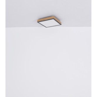 Globo 416080WD4 - Stropné LED svietidlo Doro 24W, 3000K, 1500lm, 800x200, grafit/opál/imitácia dreva