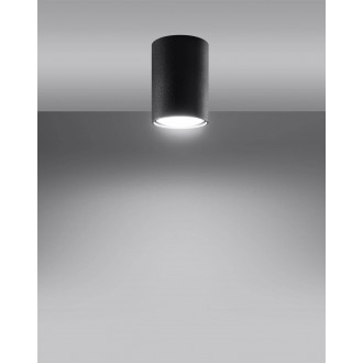 Sollux SL.1000 - Stropné svietidlo LAGOS 10 čierne 1xGU10