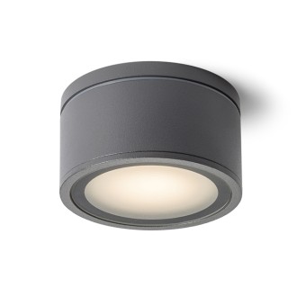 Rendl R10430 - Vonkajšie stropné svietidlo Merido 1xGX53, IP54, Ø108, antracit