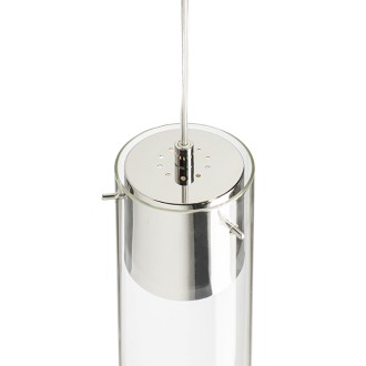 Rendl R11756 - Luster Garnish 1xGU10, Ø100, číre sklo/chróm