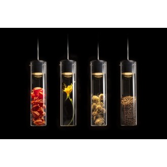 Rendl R11756 - Luster Garnish 1xGU10, Ø100, číre sklo/chróm