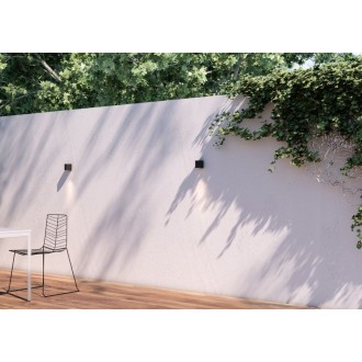 Rendl R12027 - Vonkajšie nástenné LED svietidlo Zack 3W, 3000K, 176lm, IP54, antracit