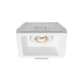 Rendl R12038 - Sadrové podhľadové náklopné svietidlo Dino SQ 1xGU10, 230V, sadra