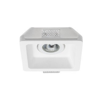 Rendl R12038 - Sadrové podhľadové náklopné svietidlo Dino SQ 1xGU10, 230V, sadra
