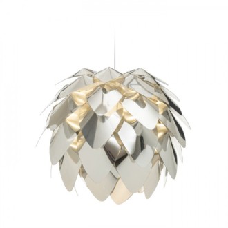 Rendl R12382 - Luster Encombre 1xE27, Ø430, chrómovaná fólia