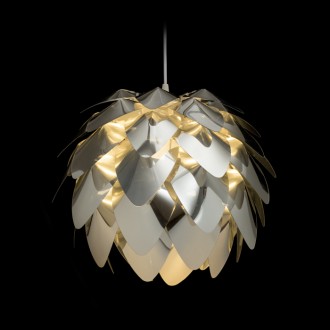 Rendl R12382 - Luster Encombre 1xE27, Ø430, chrómovaná fólia