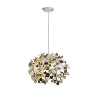Rendl R13285 - Luster Confetti 1xE27, Ø420, chrómovaná fólia