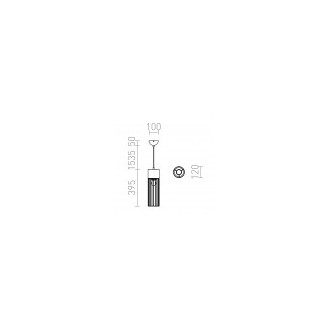 Rendl R12931 - Luster Burton 1xE27, Ø120, betón