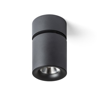Rendl R12840 - Stropné bodové LED svietidlo Condu 20W, 3000K, 1600lm, 24 °, Ø100, čierna